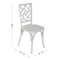 Flash Furniture Brooklyn Commercial Grade White Solid Wood Stackable Dining Chair with Intricate Back Detail ZH-8100-5-WHT-GG - alternate 2